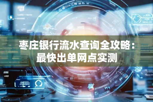枣庄银行流水查询全攻略:最快出单网点实测